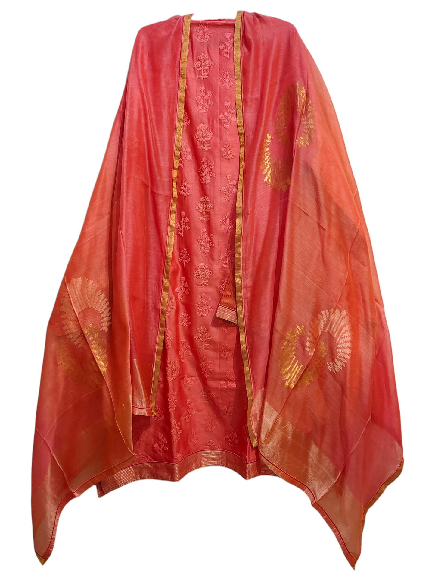 Semi Stitched Formal Chanderi Suitset