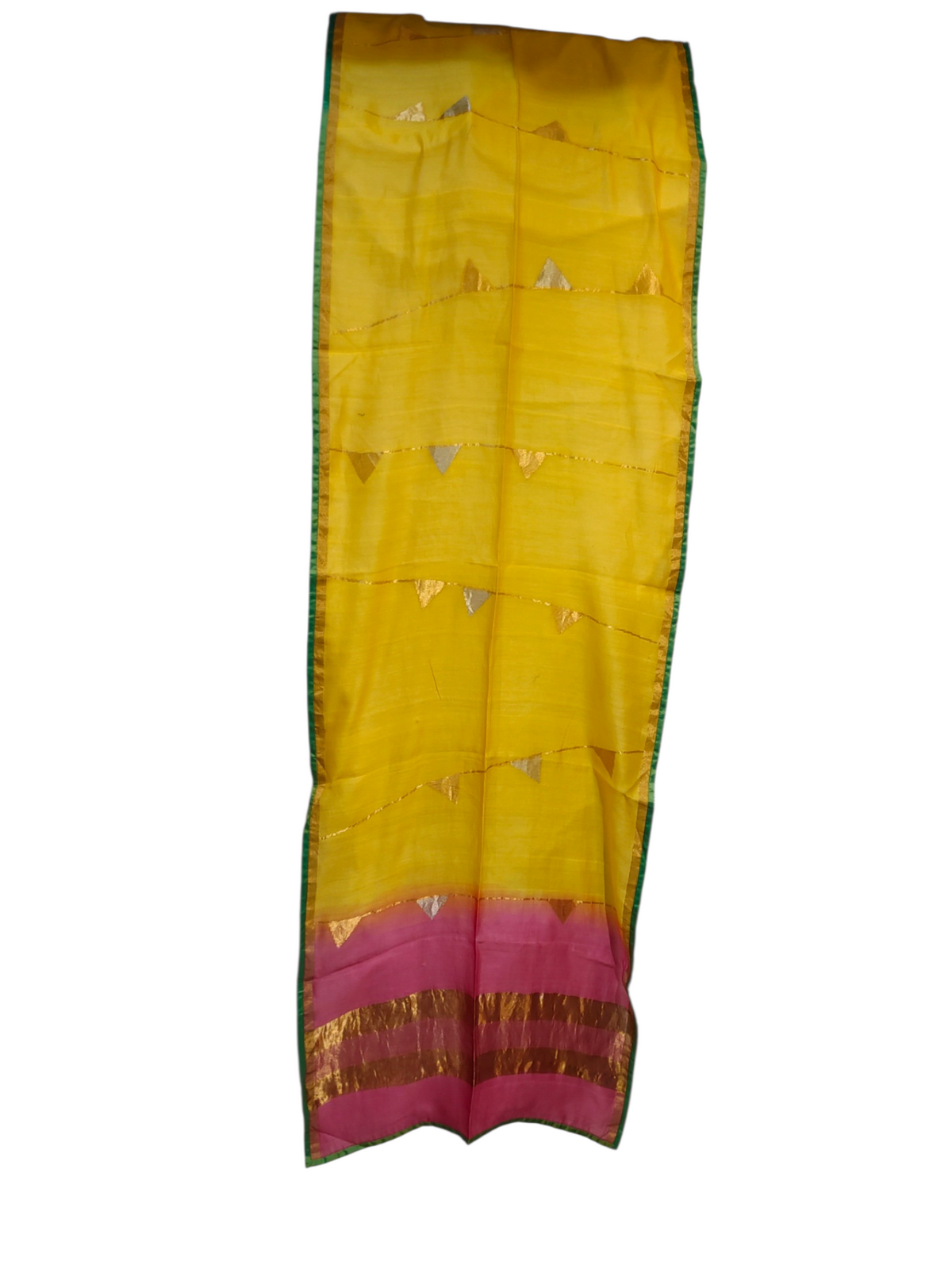 Semi Stitched Chanderi Formal Suitset