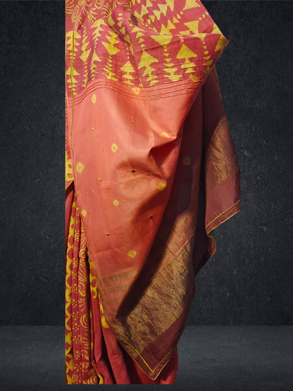 Formal Chanderi Zari Woven Saree