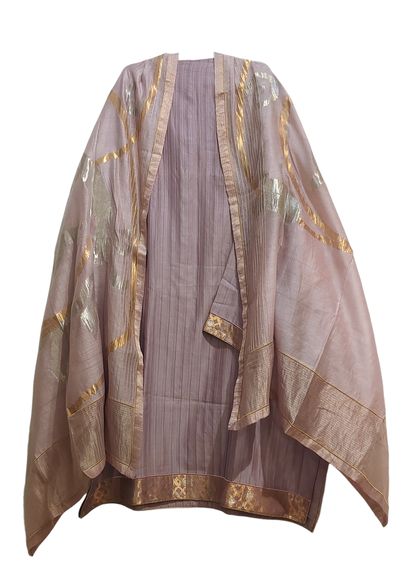 Semi Stitched Formal Chanderi Suitset