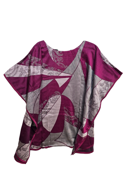 Stitched Chanderi Printed Short Kaftan