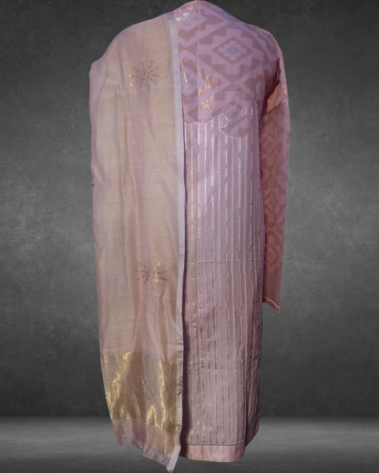 Semi Stitched Formal Chanderi suitset