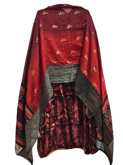 Semi Stitched Formal Chanderi Suitset