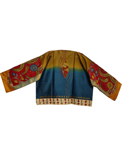 Semi Stitched Chanderi Kalamkari Ɓlouse