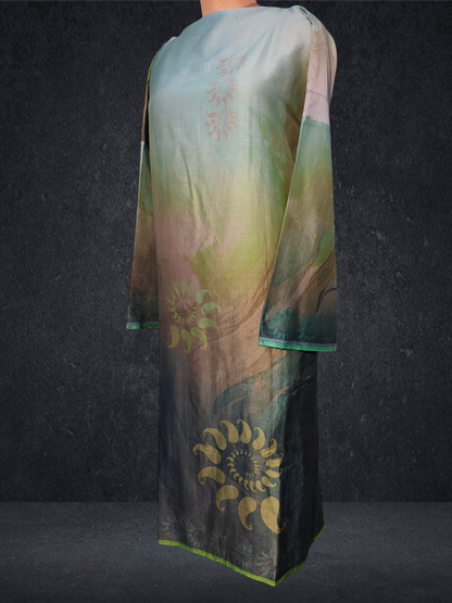 Semi Stitched Chanderi Kurta VISHAL KAPUR