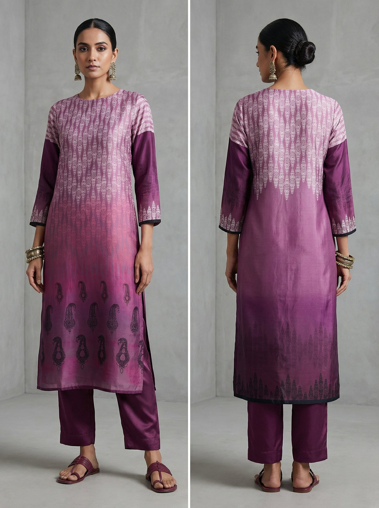 Semi Stitched Chanderi Kurta