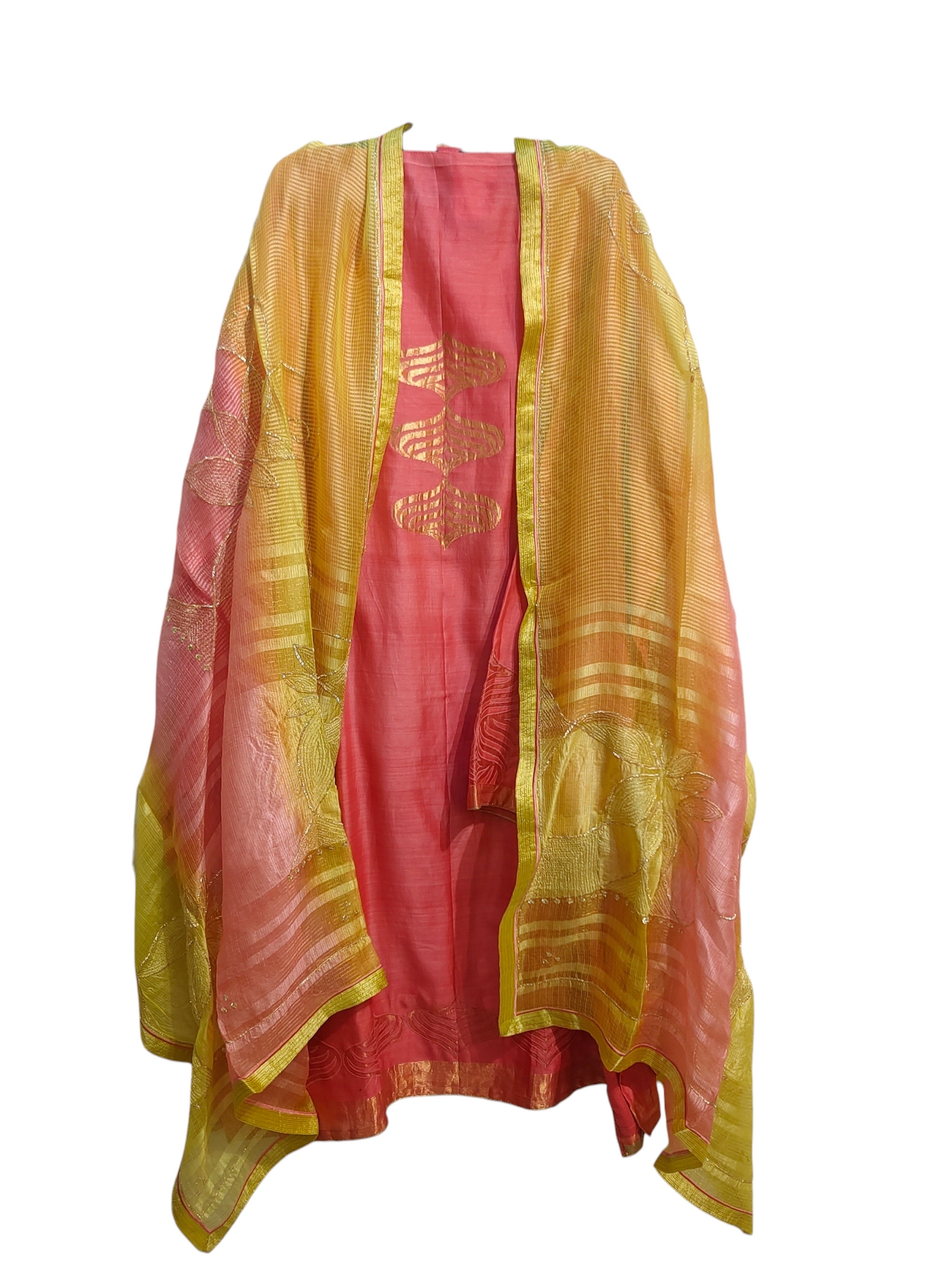 Semi Stitched Formal Chanderi Suitset