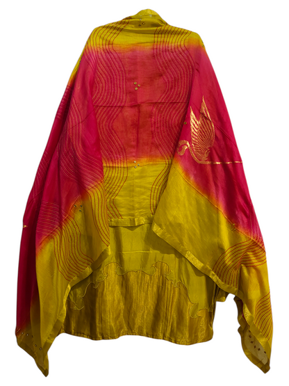 Semi Stitched Formal chanderi Suitset