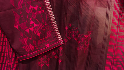 Semi Stitched printed chanderi Tunic