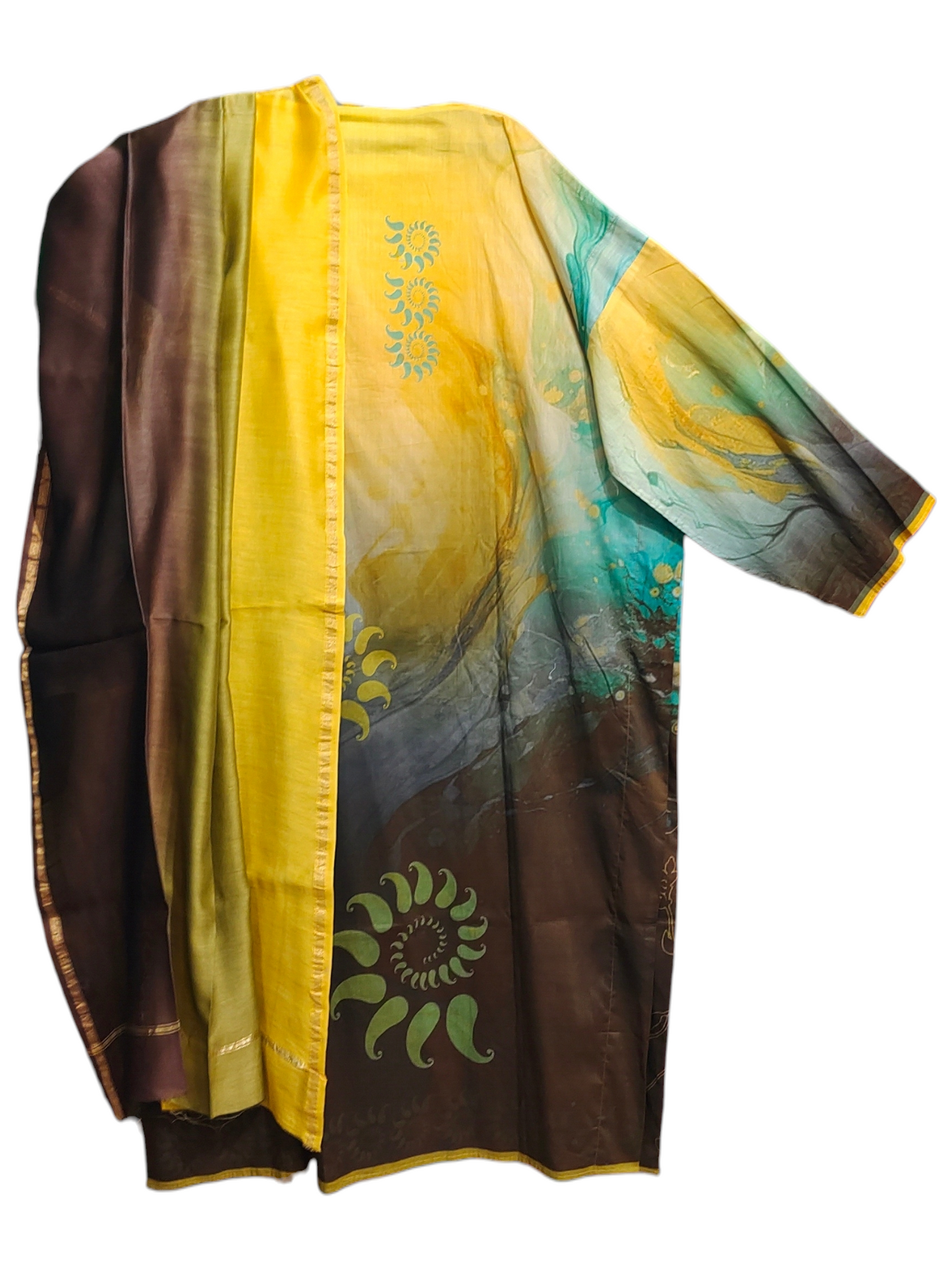 Semi Stitched Cotton Casual Suitset