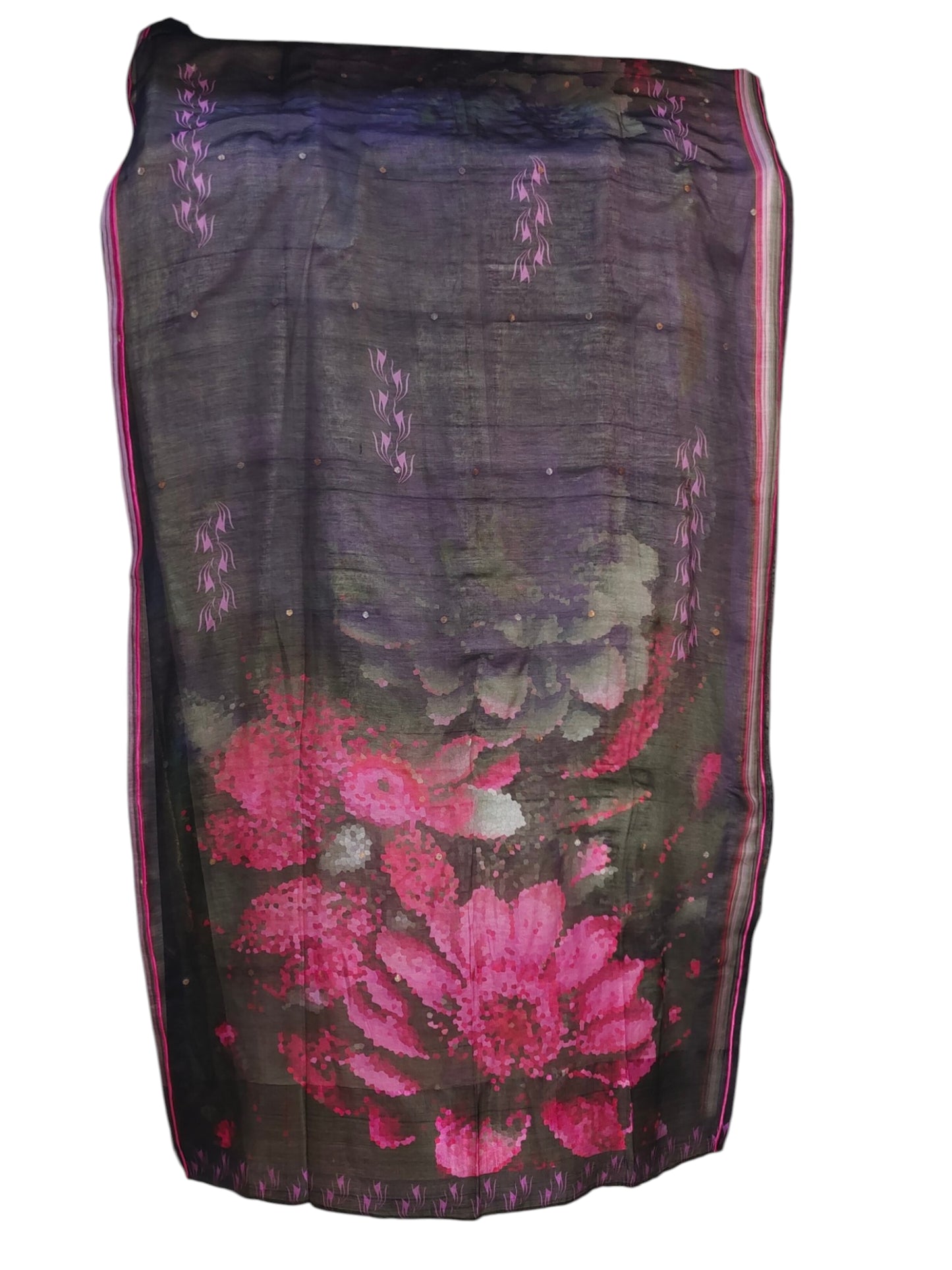 Semi Stitched Chanderi Formal Suitset