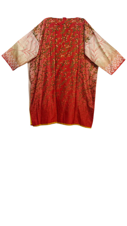 Semi Stitched Chanderi Casual Suitset