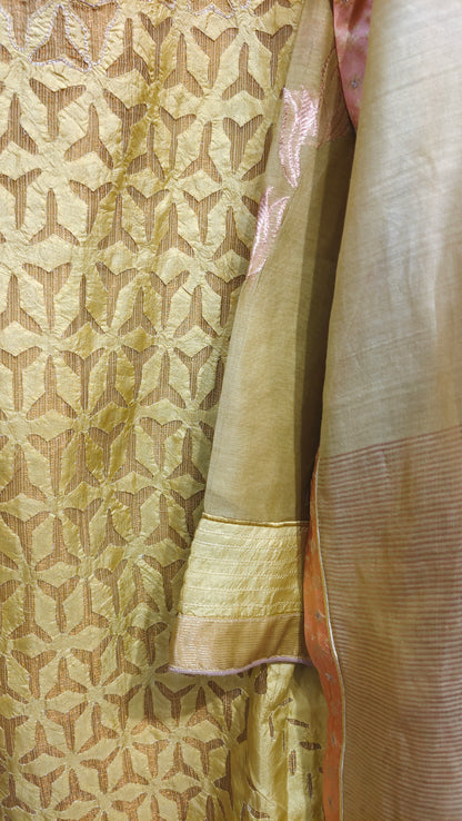 Semi Stitched Formal Chanderi Suitset