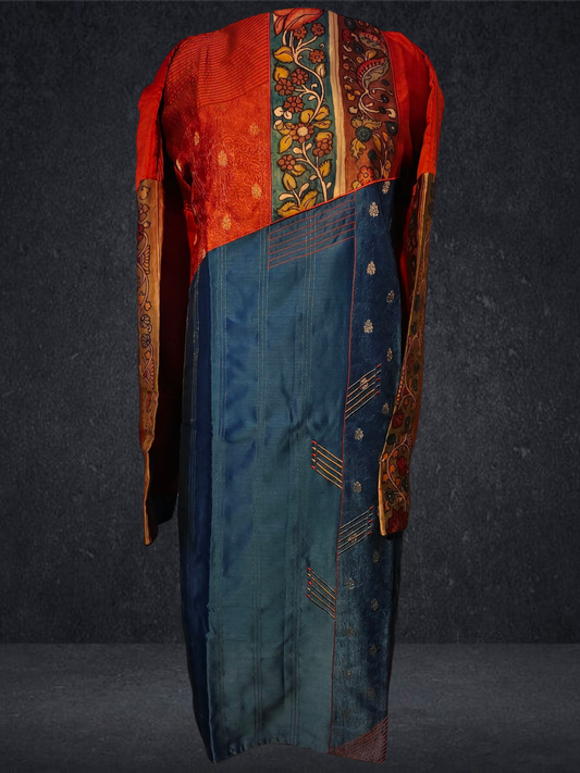 Semi Stitched Chanderi kurta VISHAL KAPUR