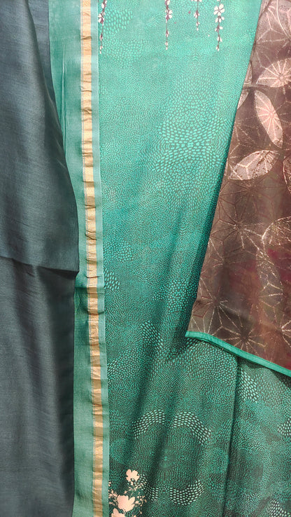 Semi Stitched Cotton Casual Suitset