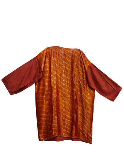 Semi Stitched Chanderi  Formal kurta