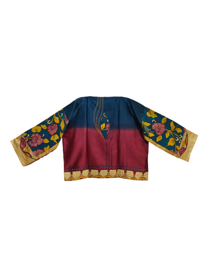 Semi Stitched Chanderi Kalamkari Ɓlouse VISHAL KAPUR STUDIO