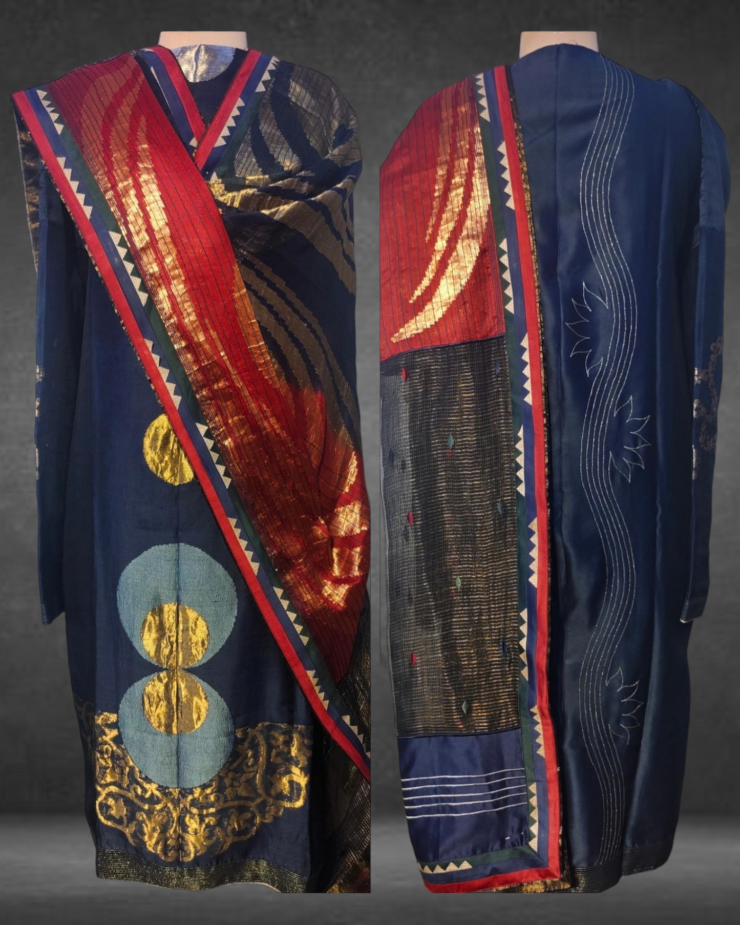 Semi Stitched Formal Chanderi Suit Set VISHAL KAPUR