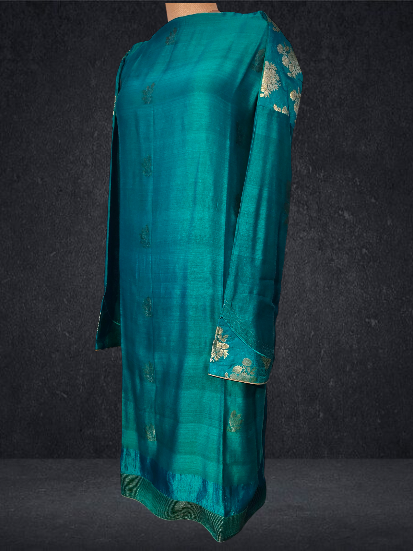 (Copy) Semi Stitched Formal chanderi Suitset VISHAL KAPUR