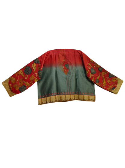 Semi Stitched Chanderi Kalamkari Ɓlouse