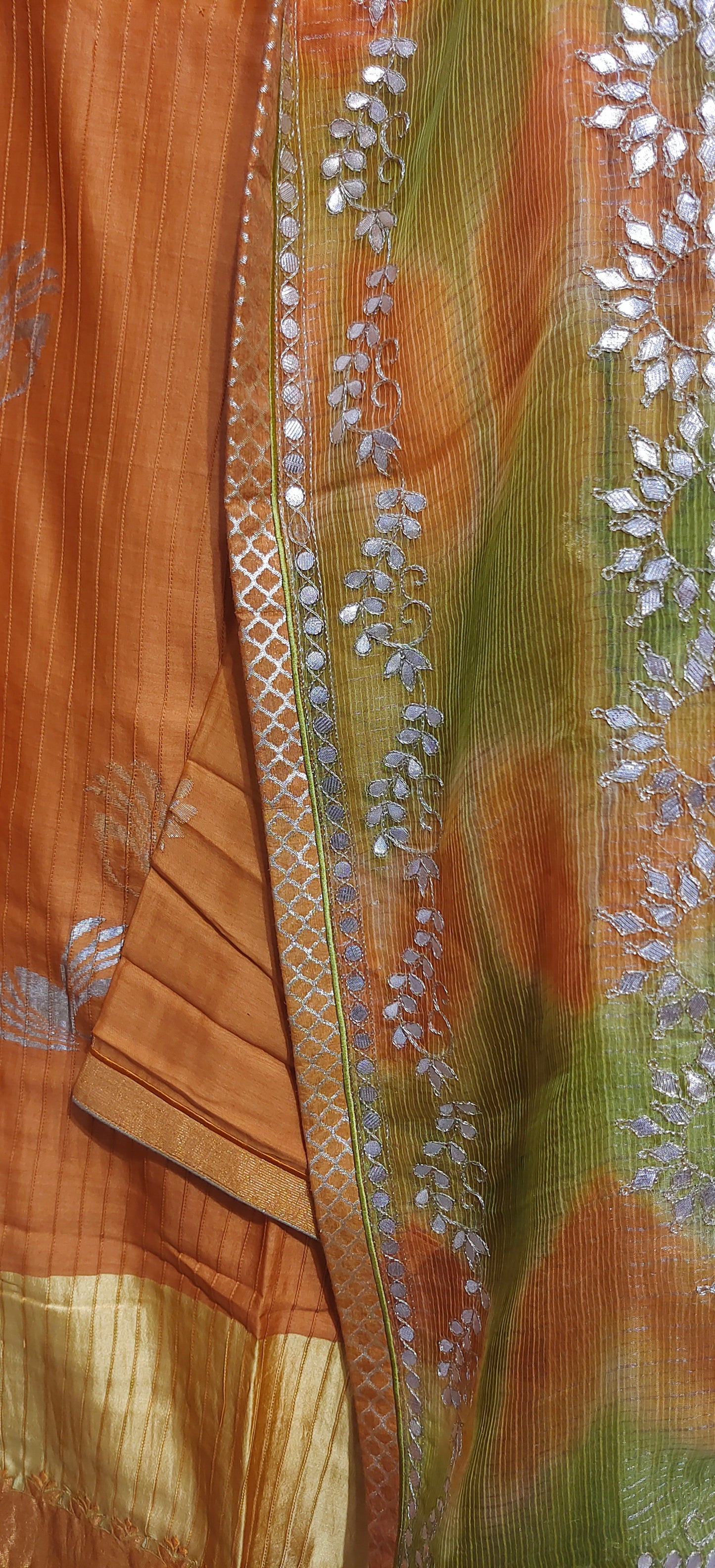 Semi Stitched Formal Chanderi Suitset