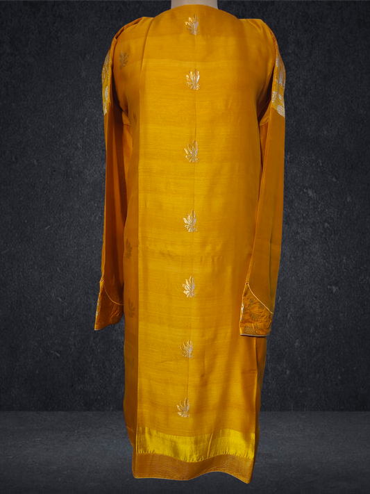 Semi Stitched Formal chanderi Suitset VISHAL KAPUR