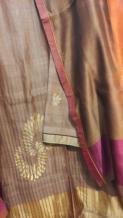 Semi Stitched Formal Chanderi Suitset