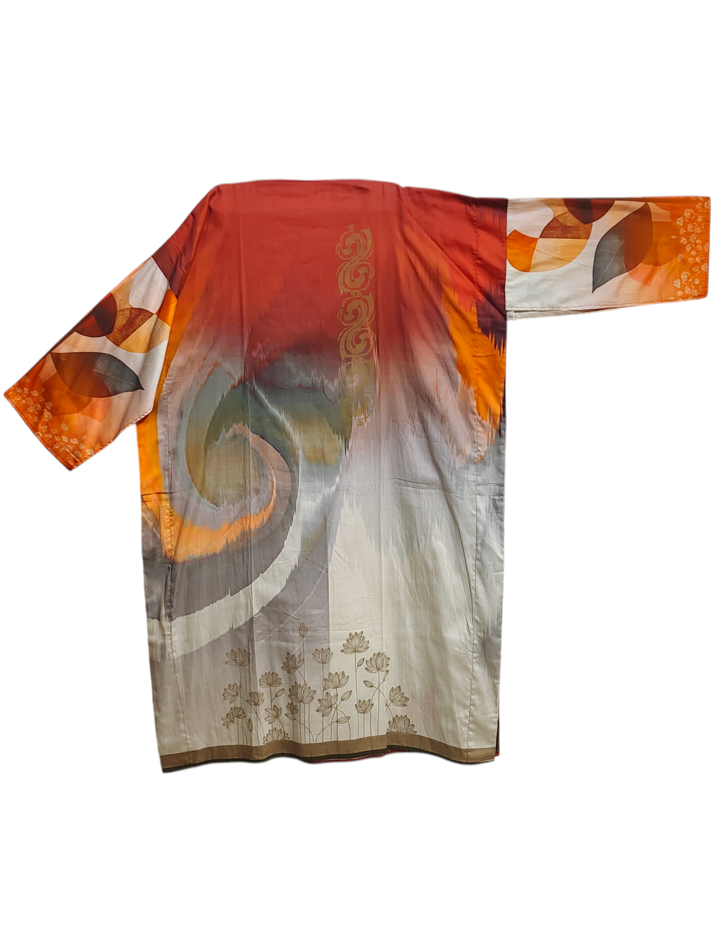 Semi Stitched Cotton satin kurta