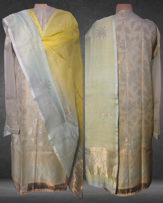 Semi Stitched Formal Chanderi suitset