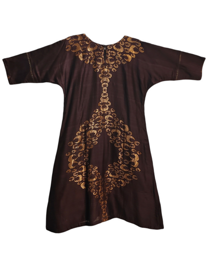 Indowestern chanderi formal dress- Ready size 42