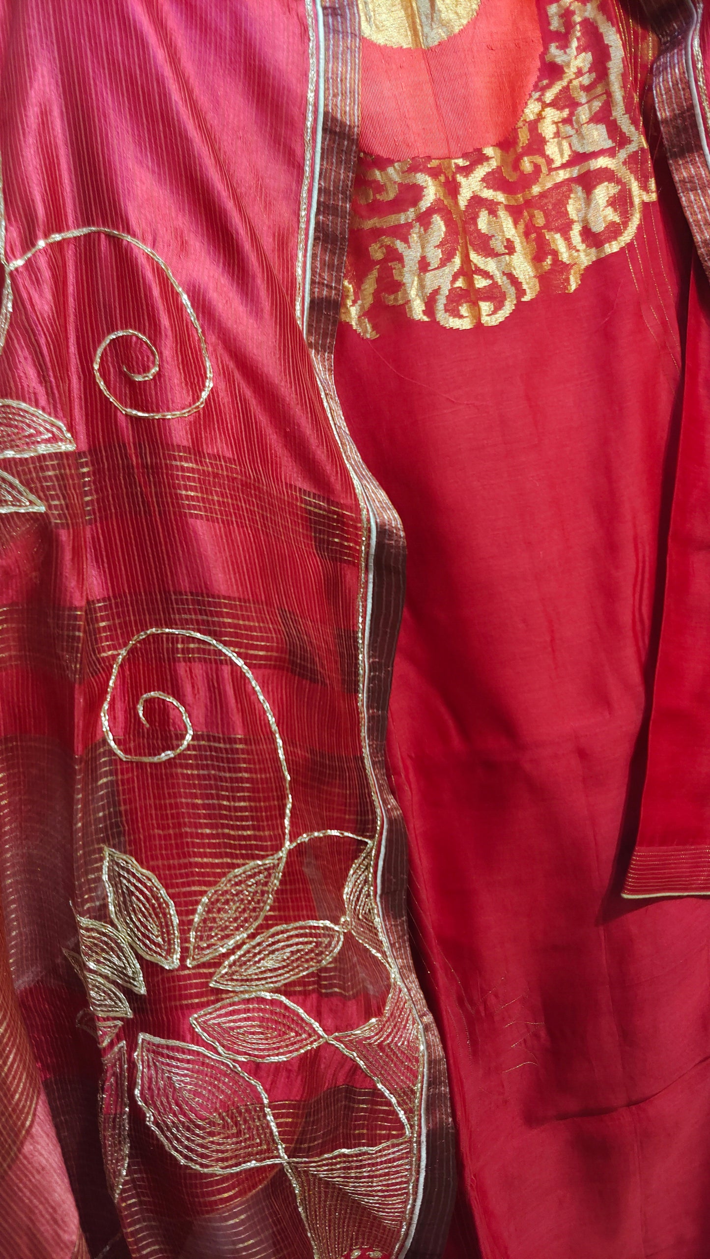 Semi Stitched Formal Chanderi Suitset