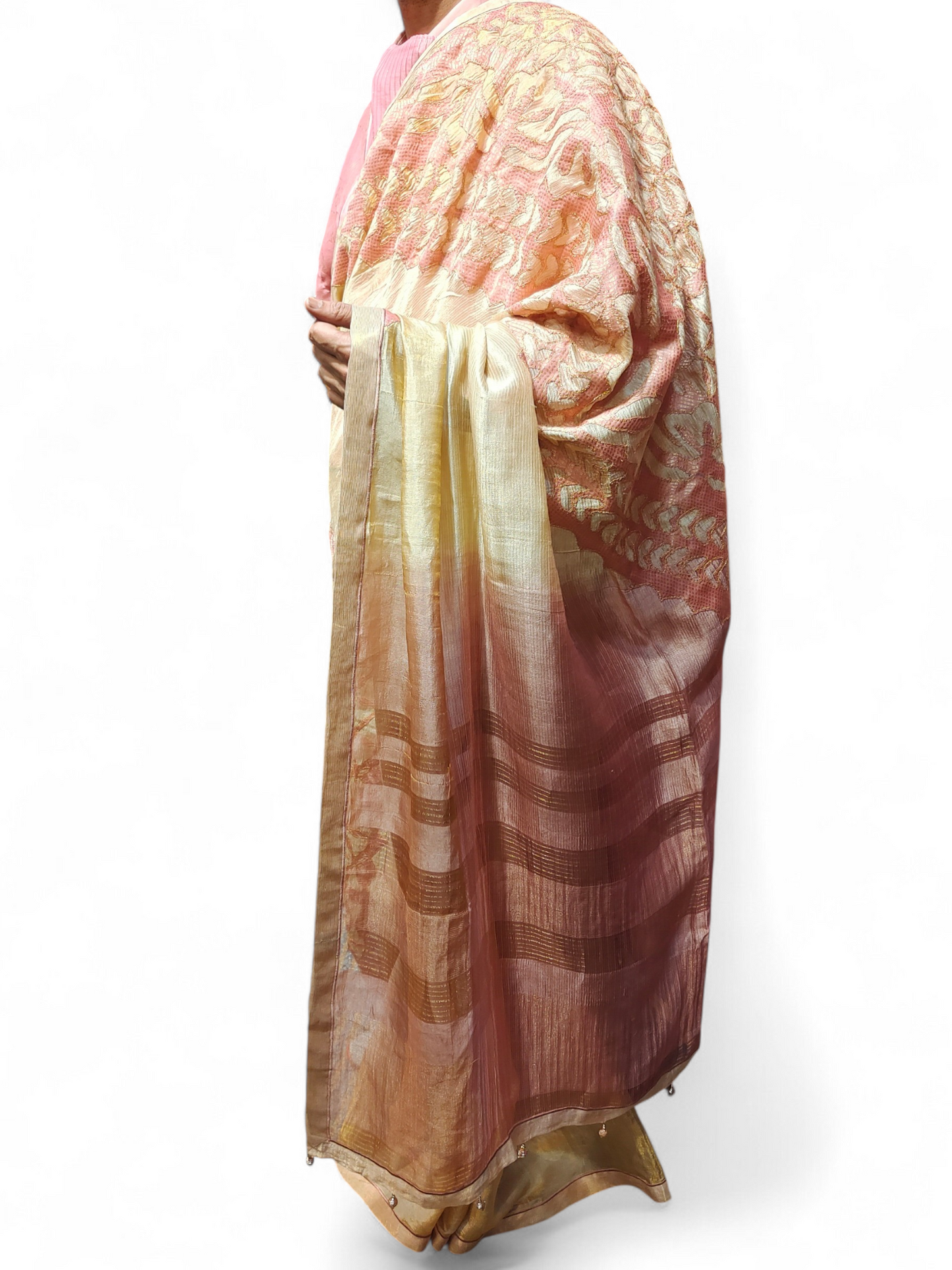 Formal Silk Katabh cutwork saree