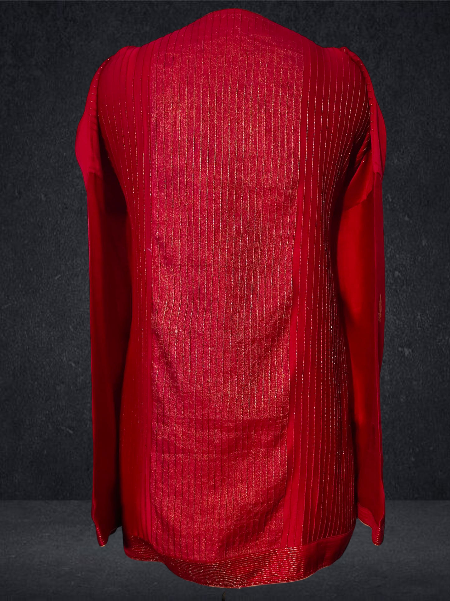 Semi Stitched Chanderi Zariwoven Short Tunic