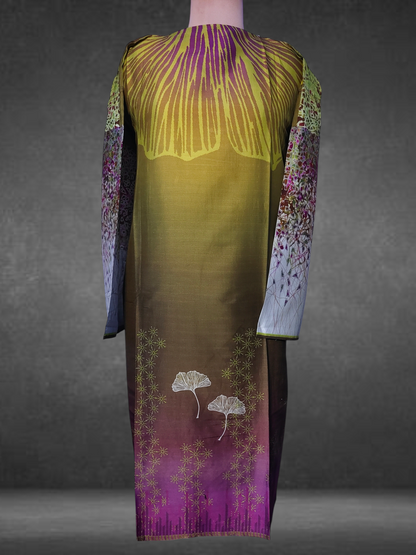 Semistitched Chanderi Kurta