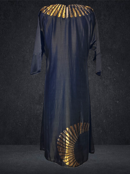 Stitched Chanderi Long Dress VISHAL KAPUR STUDIO
