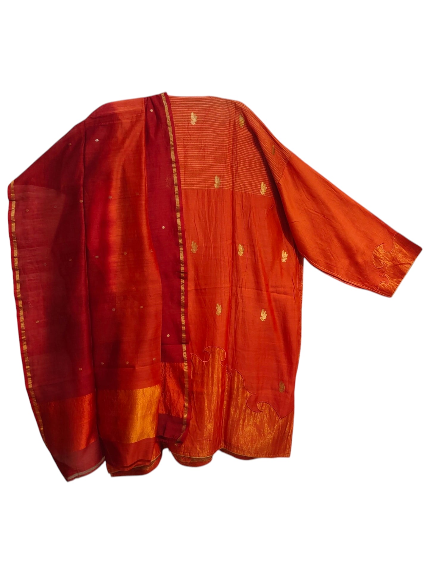 Semi Stitched Chanderi Formal Suitset