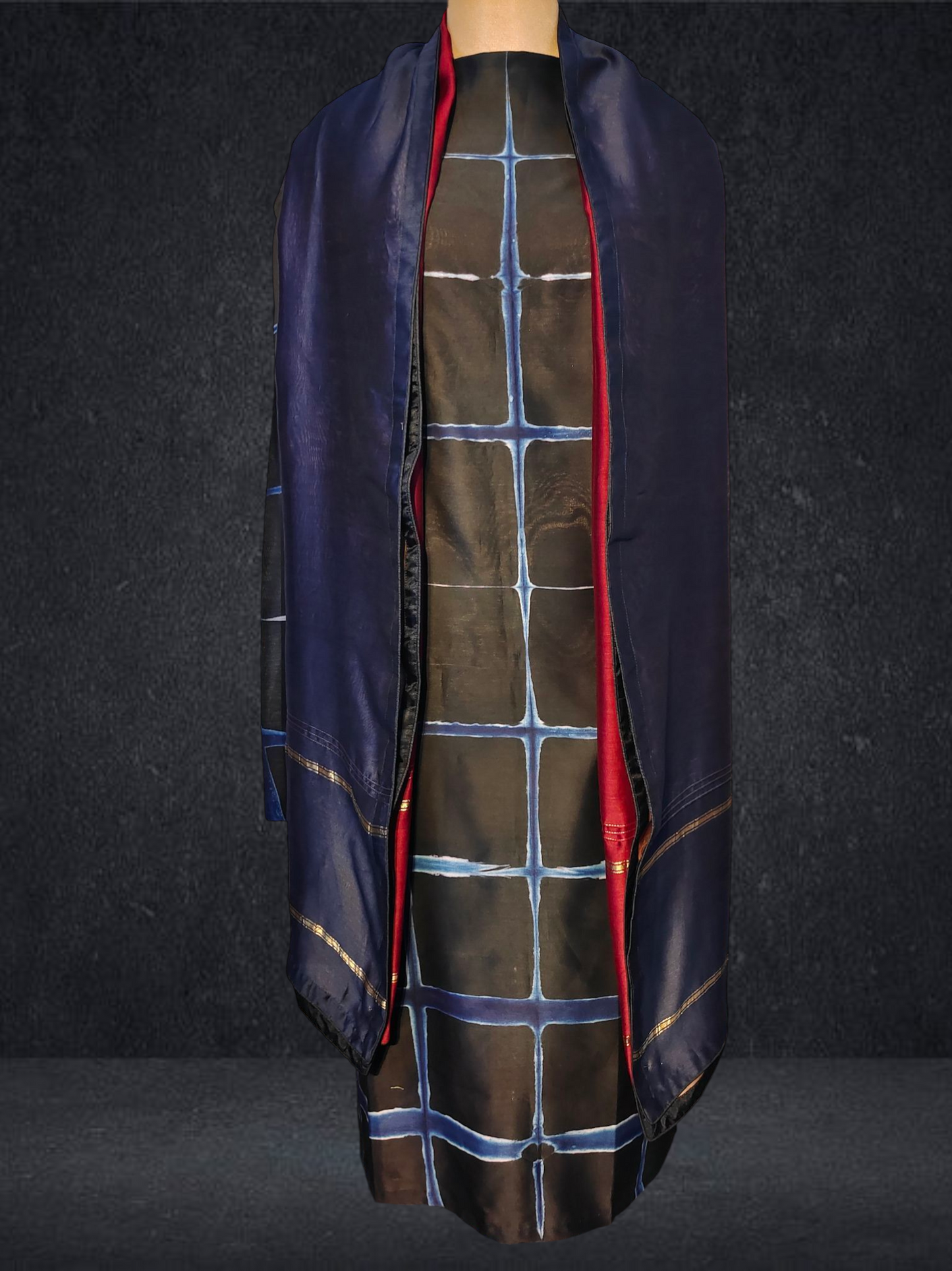 Semi Stitched Chanderi Casual Suitset