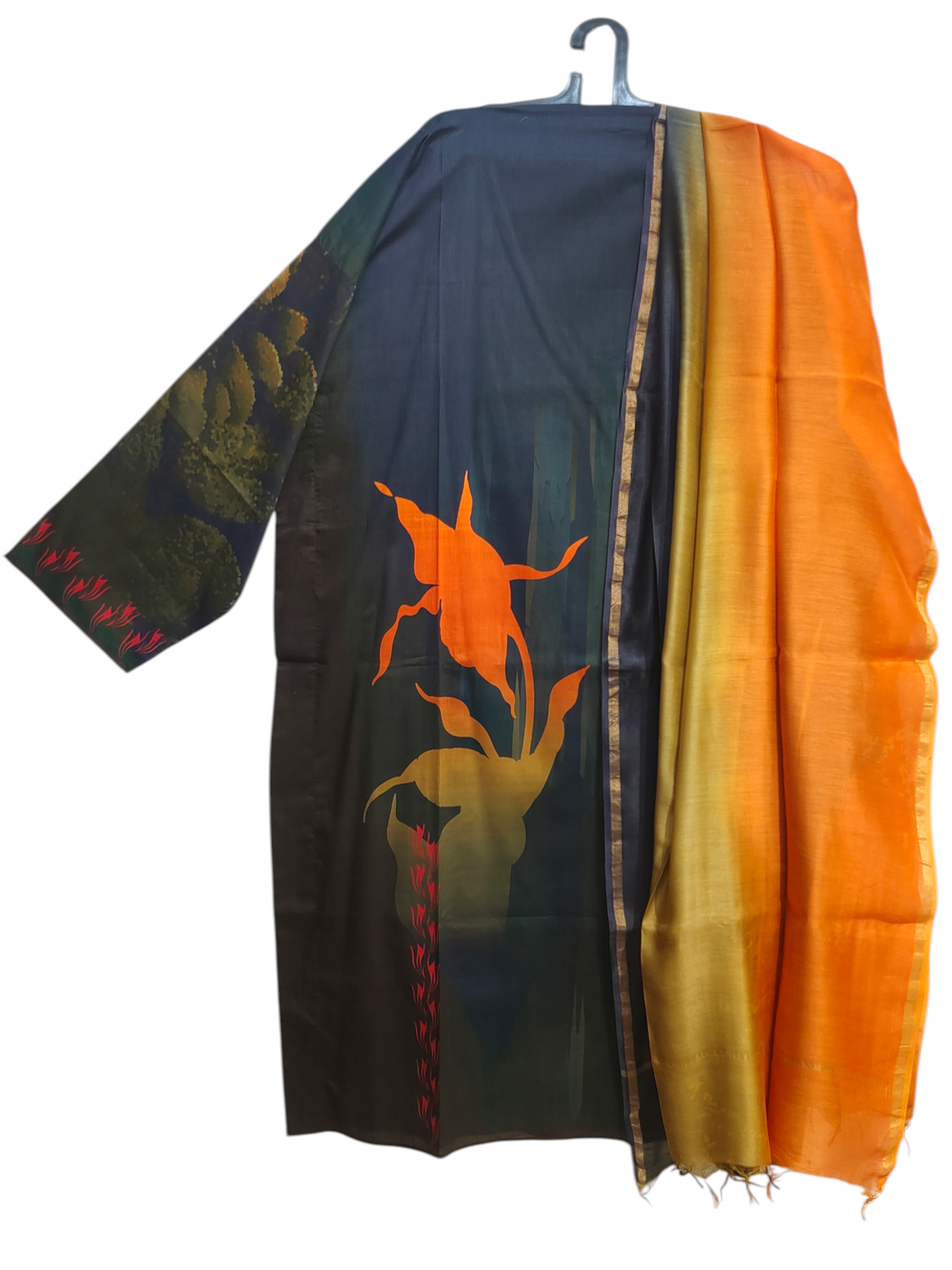 Semistitched Cotton lawn Casual Suitset