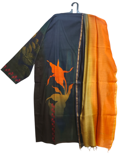 Semistitched Cotton lawn Casual Suitset