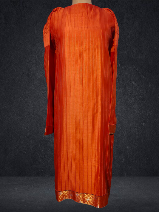 Semi Stitched Formal chanderi Suitset VISHAL KAPUR