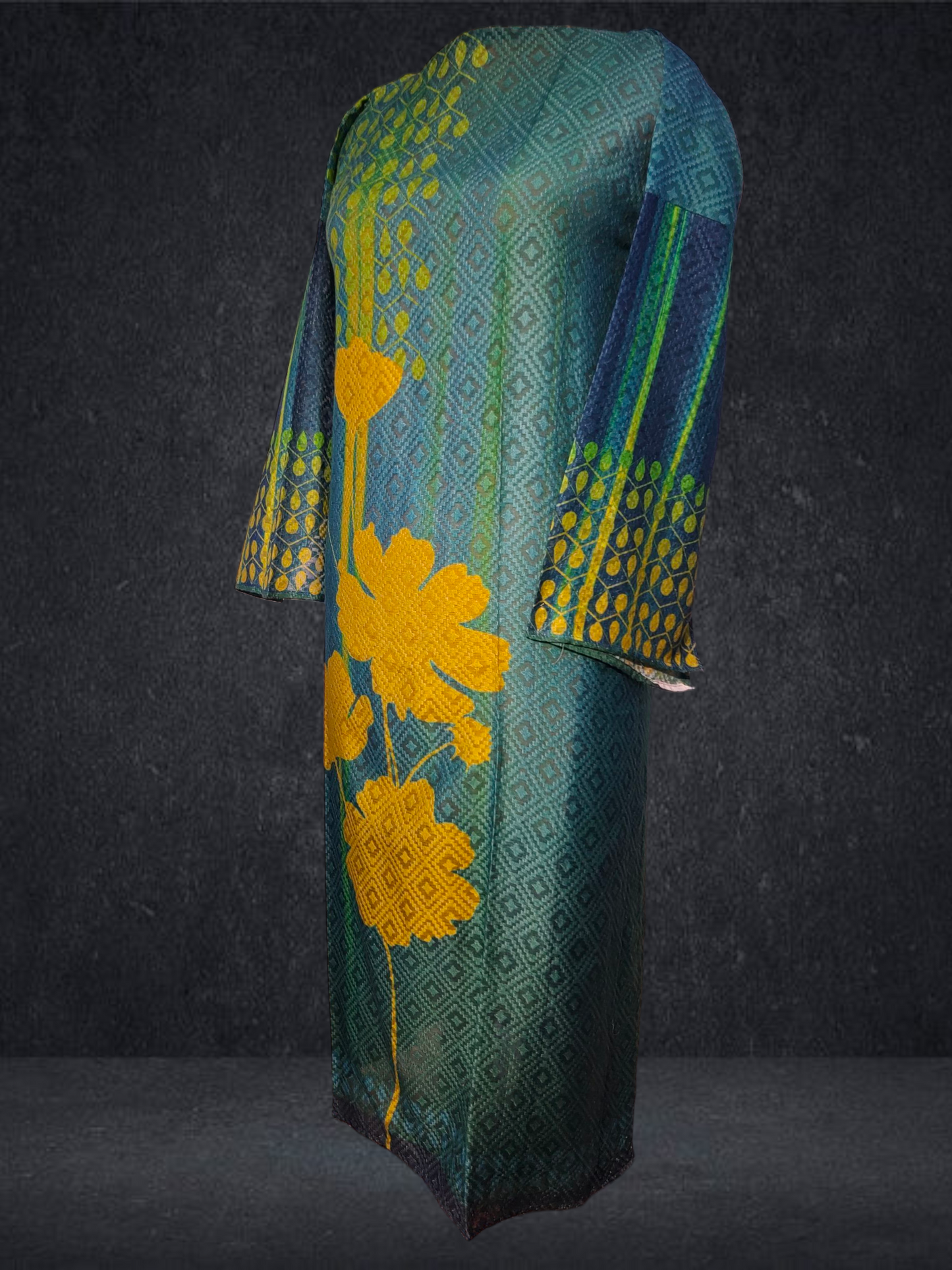 Semi Stitched Chanderi Casual Suitset