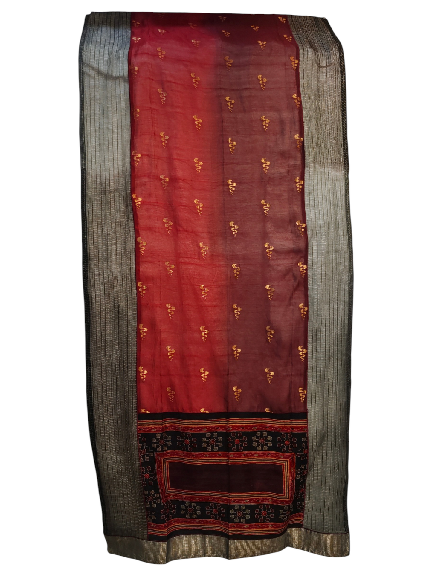 Semi Stitched Chanderi Formal Suitset