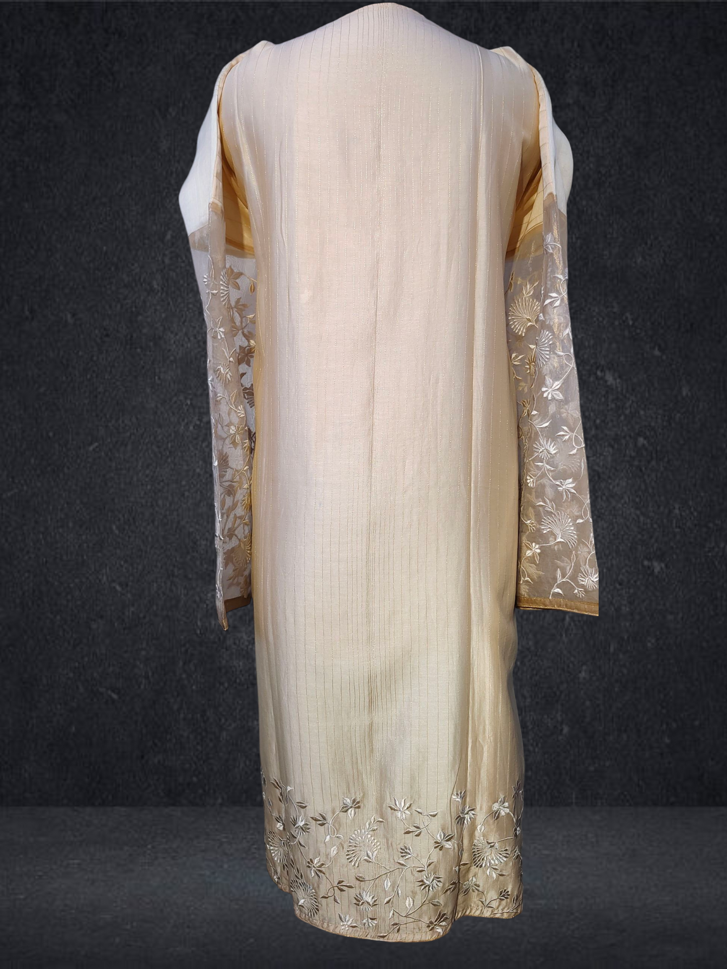Semi Stitched Formal chanderi Suitset