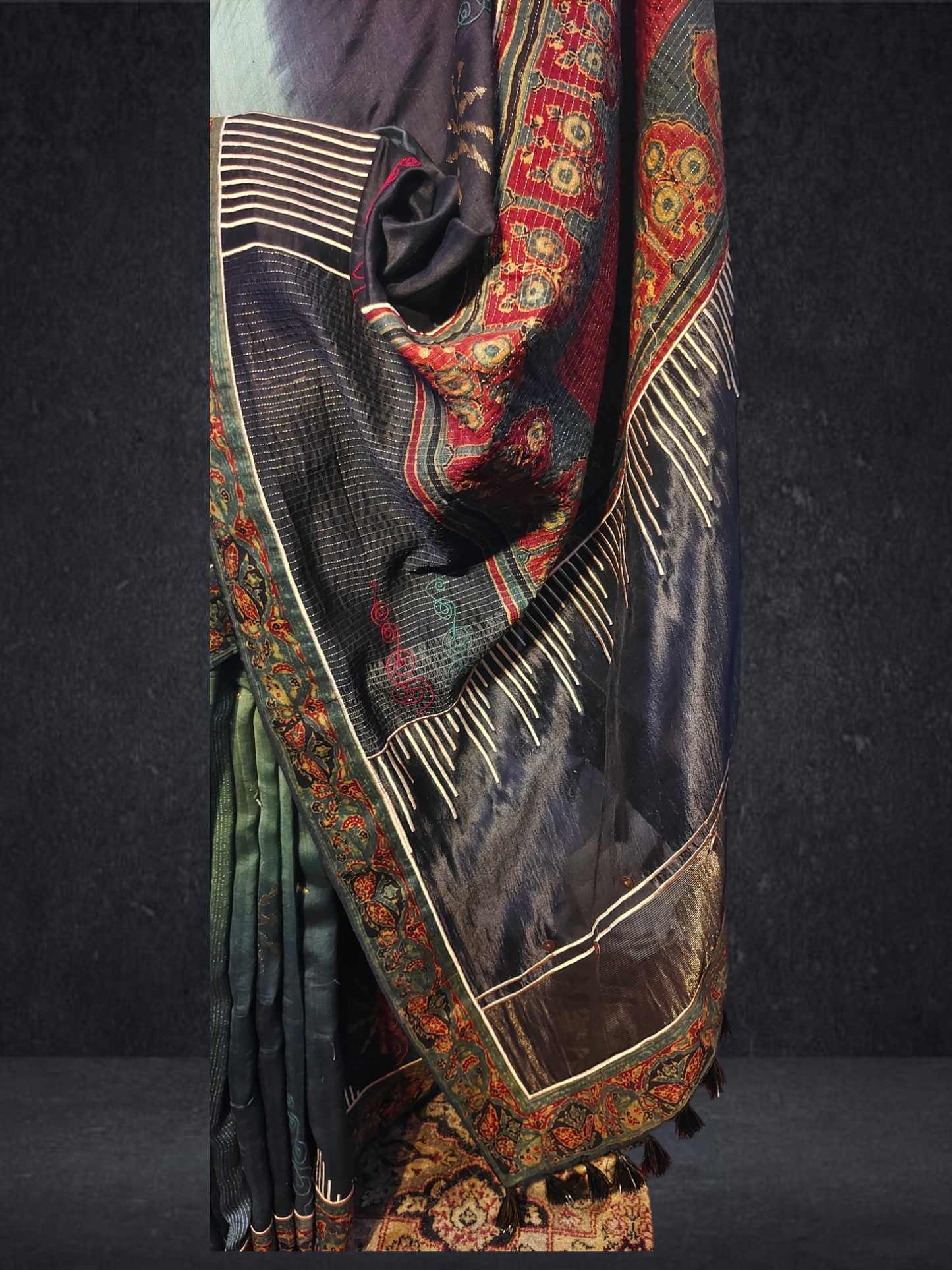 Formal Silk Ajrakh Saree