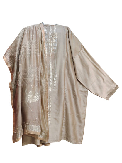 Semi Stitched Chanderi Formal Suitset