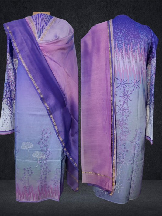 Semi Stitched Cotton Suitset