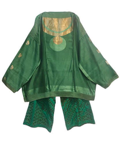 Indowestern chanderi formal coordset