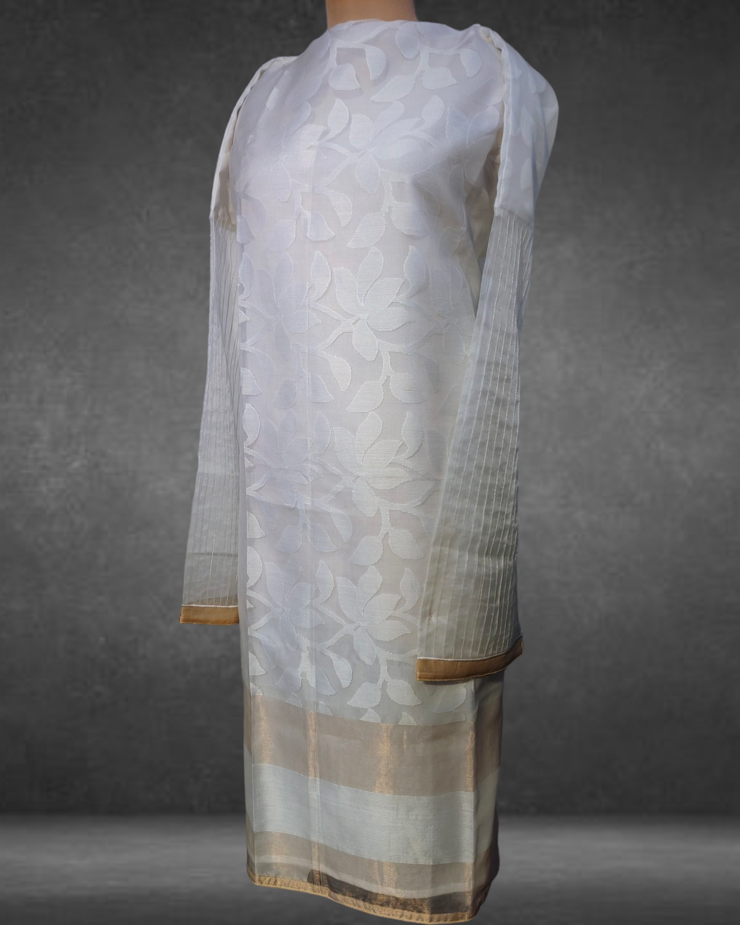 Semi Stitched Formal Chanderi suitset