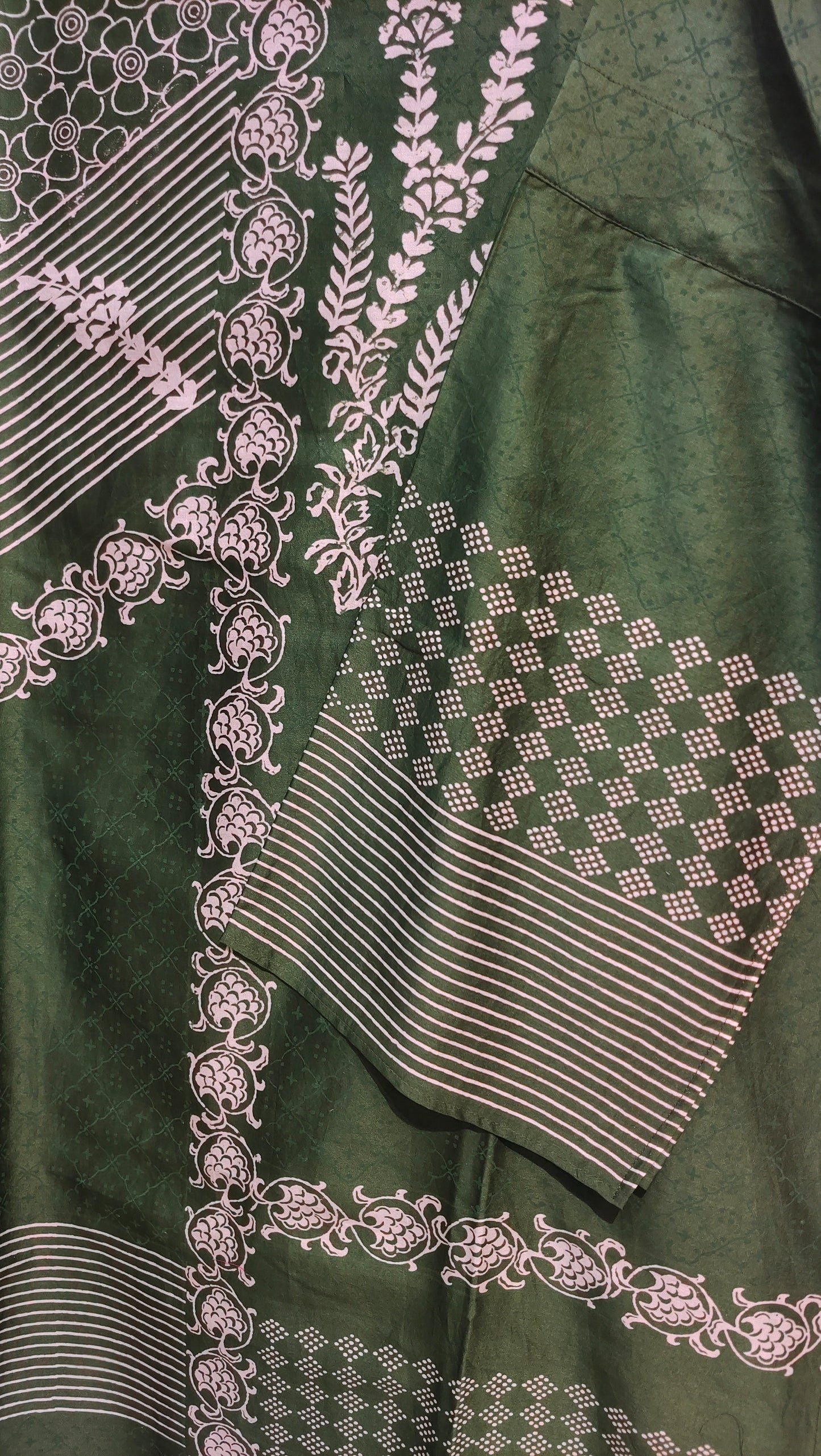 Semi Stitched Chanderi Casual kurta