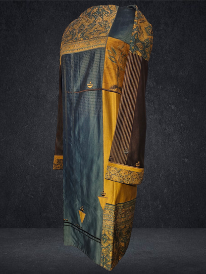 Semi Stitched Formal chanderi Kurta